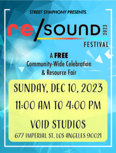 2023 Re/Sound Festival flyer